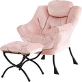Tiita Lazy Chair with Ottoman, Comfy Leisure Sofa Armchair with Ottoman by TiitaHome