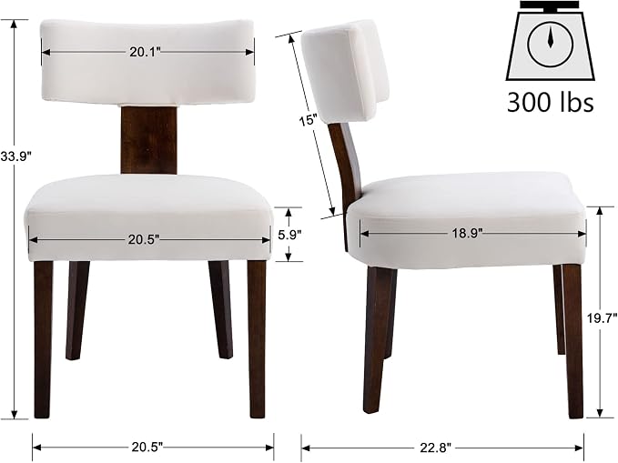 VESCASA Upholstered Farmhouse Dining Chairs - Image 7