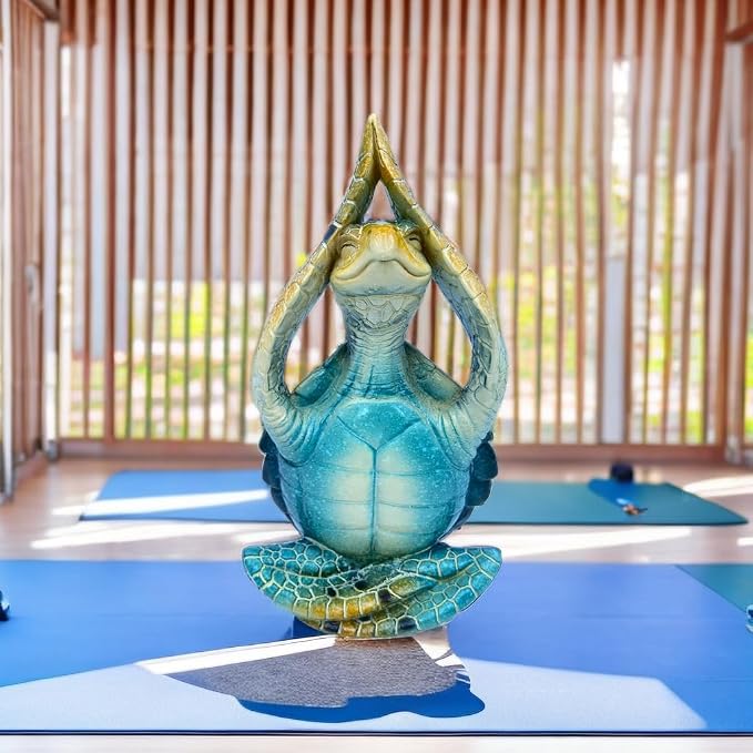 VVGIFTS Sea Turtle Meditation Yoga Decor, Garden Figurine Sea Turtle Meditating - Image 6