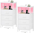 Somdot Nightstands Set of 2, Bedside Tables by Somdot