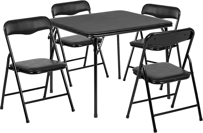 Flash Furniture Mindy Kids 5-Piece Folding Table and Chairs Set by FlashFurniture