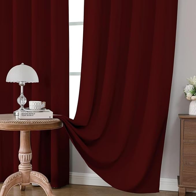Joydeco Blackout Curtains for Bedroom 72 inch Long 2 Panels, Thermal Insulated - Image 3