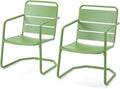 MELLCOM Patio Chairs Set of 2, Small Patio Furniture Set by MELLCOM