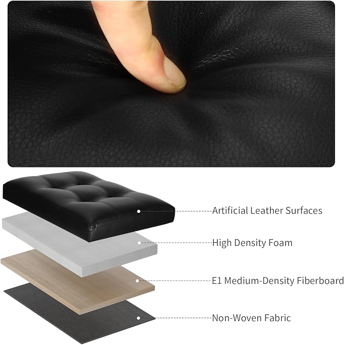 Storage Ottoman Foot Rest Stool - Image 9