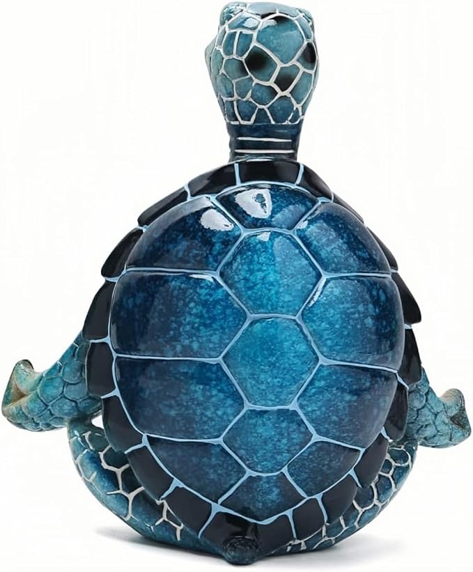 VVGIFTS Sea Turtle Meditation Yoga Decor, Garden Figurine Sea Turtle Meditating - Image 5