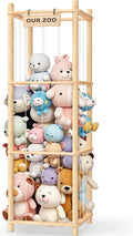 Woodure Stuffed Animal Storage & Organizer, Wooden Cute Zoo Toy Holder by CraftingNatureandComforts