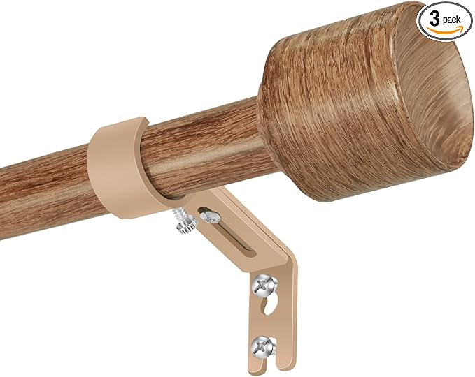 1” Diameter Curtain Rods Itself is 30 to 60 inch 1 Pack Fit 30-54 inch Window by Unknown