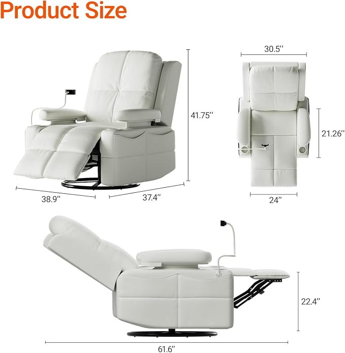 MAMAZING Lullapod Power Nursery Recliner Rocking Chair, Triple Motor Power - Image 2