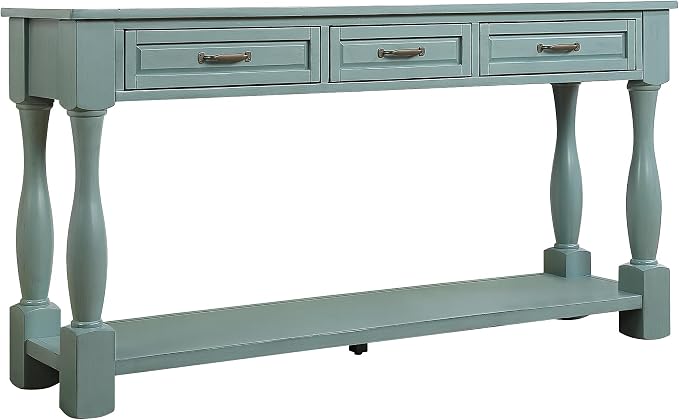 Knocbel Long Antique Entry Console Table - Image 12