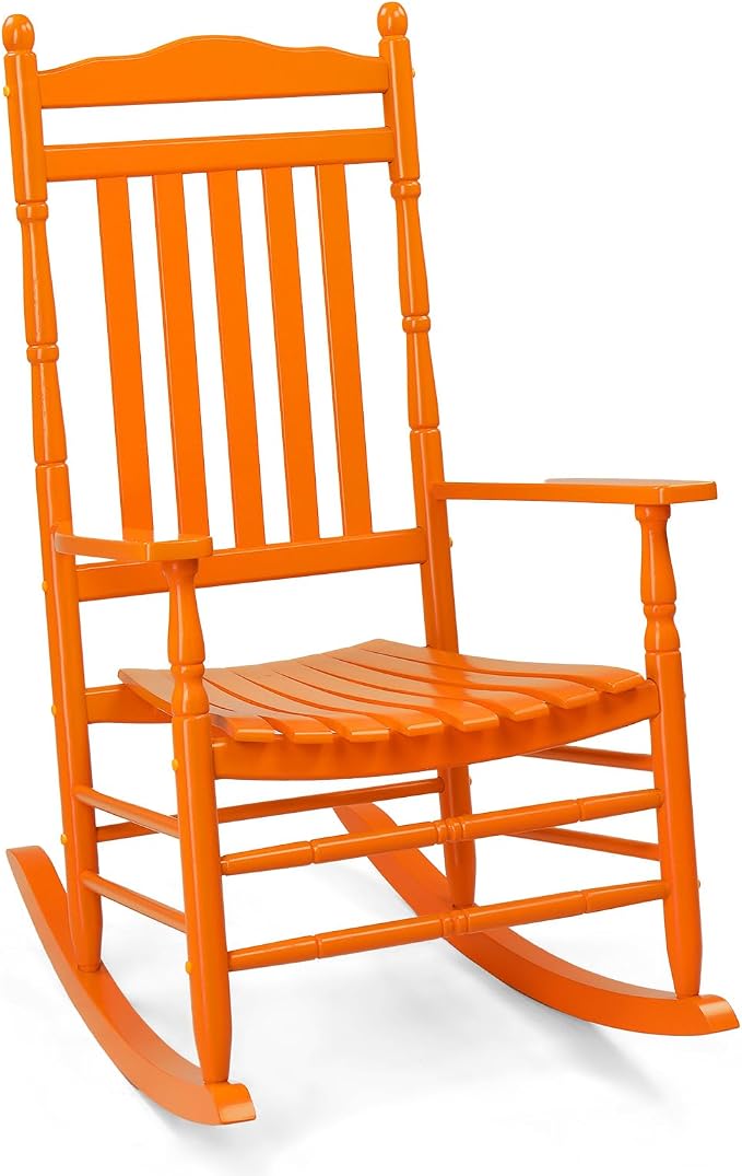 VINGLI Wooden Rocking Chair Outdoor, Patio Rockers by VINGLI