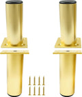 Set of 4 Aluminum Alloy Furniture Legs 4 Inch Height, 1.5 Inch Diameter by Kyuionty