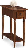 Leick Home Coastal End Table, Solid Wood, 1 Drawer, Bottom Display Shelf by LeickFurniture