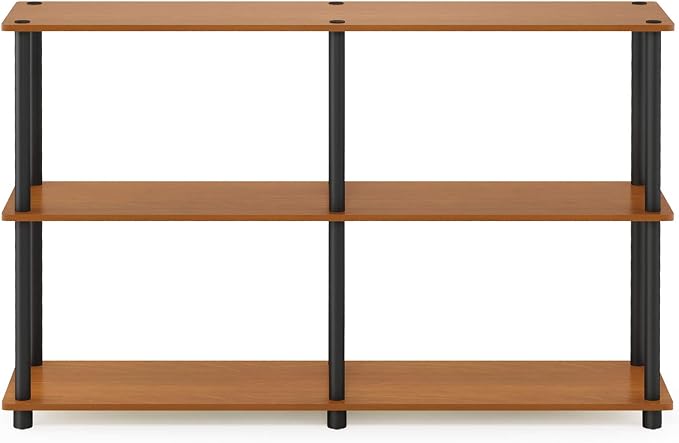 Furinno TURN-N-TUBE Storage Shelves, 3-Tier 47.4 Wide Book Shelf, Corner Shelf - Image 7