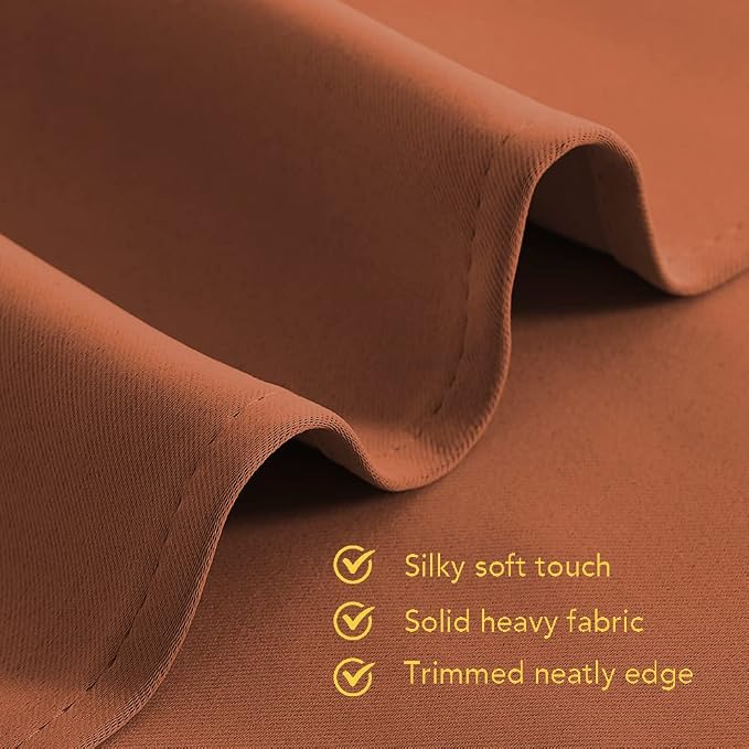 NICETOWN Kitchen Curtains Small Window Curtains & Drapes, Burnt Orange - Image 5