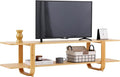 Welnow Low Bamboo TV Stand for Up to 65 Inch, Small Mid Century Modern by LifeGetsBetterWithWelnow