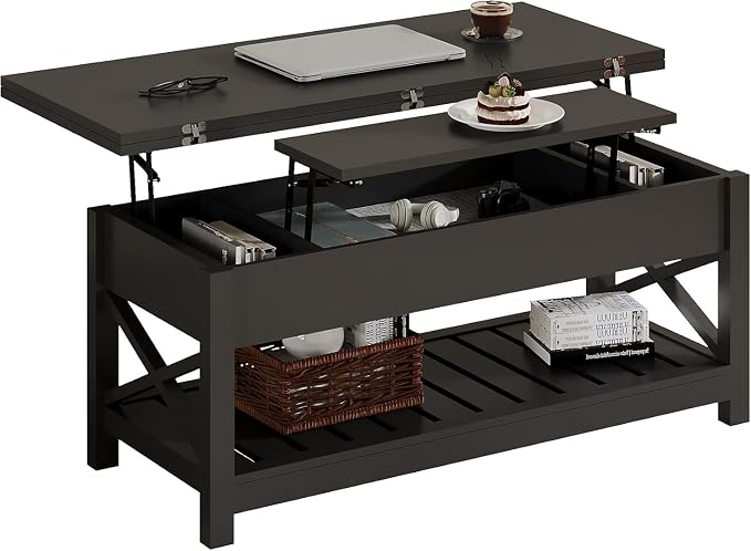 ChooChoo Coffee Table Lift Top, Converts to Dining Table - Image 7