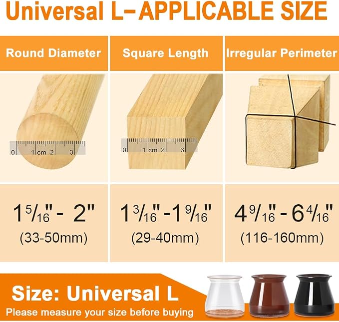 32 Pcs Chair Leg Floor Protectors - Image 5