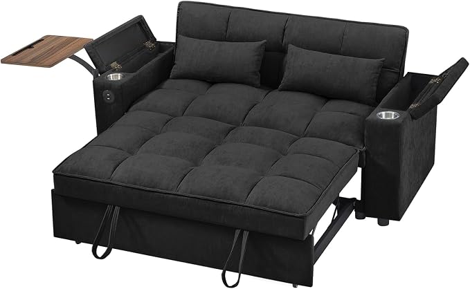 Auvsoce 65'' Convertible Sleeper Sofa Bed - Image 6