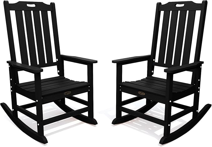THOEOE Oversized Rocking Chair Set of 2, Outdoor Rocking Chair by THOEOE
