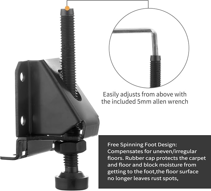 16 Pcak Adjustable Leveling Feet, Heavy Duty Furniture Levelers, Adjustable - Image 8