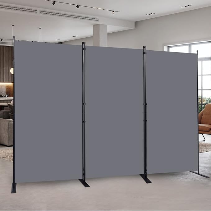 Room Divider 6FT Portable Room Dividers and Folding Privacy Screens, 3 Panel by HOMSCREENER