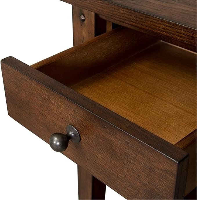 Pemberly Row Transitional Wood Chair Side Table, 26 in H x 18 in W x 18 in D - Image 5