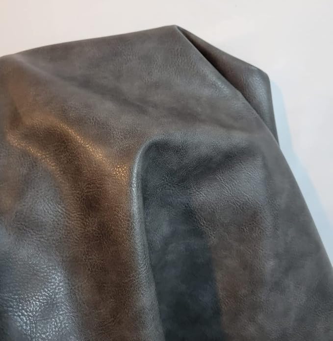 Soft Faux Vegan PU Leather by the Yard Synthetic Pleather 0.9 mm Nappa Yards - Image 2