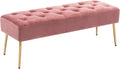 DUHOME Modern Velvet Ottoman Bench, Button-Tufted Upholstered Bedroom Benches by DuhomeElegantLifestyle