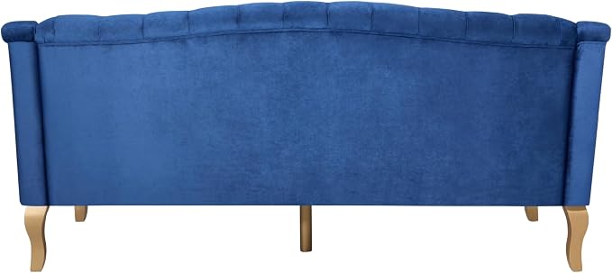 Christopher Knight Home Minxi Velvet Upholstered 3 Seater Sofa Couch, Wooden - Image 7