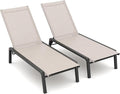 Patio Chaise Lounge Set of 2 by FHVIT
