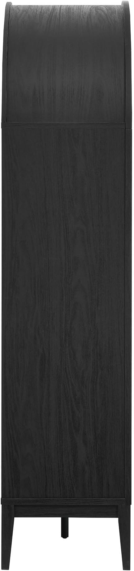 Modway Nolan Tall Arched Storage Display Cabinet in Black - Image 7