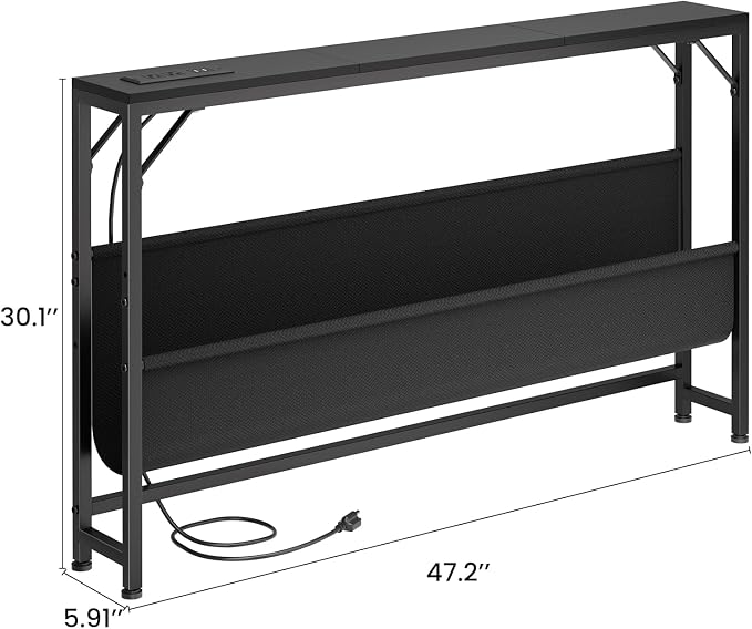Asgolion 47.2'' Skinny Console Table - Image 3