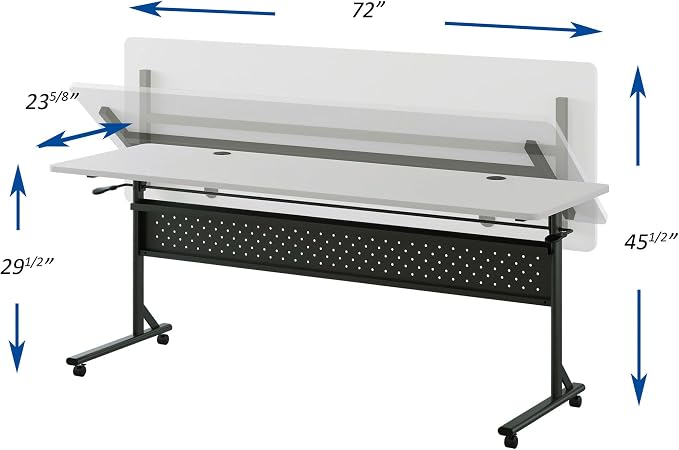 Lorell Shift 2.0 Flip & Nesting Mobile Table - Image 3