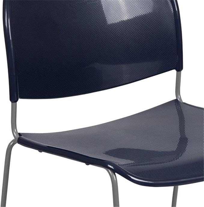 Flash Furniture HERCULES Series 880 lb. Capacity Navy Ultra-Compact Stack Chair - Image 9