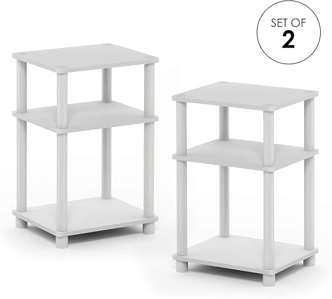 Furinno Just 3-Tier Turn-N-Tube End Table / Side Table / Night Stand / Bedside - Image 9
