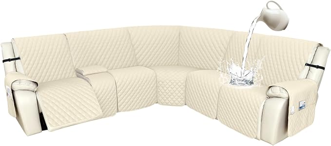 Arfntevss Recliner Sectional Couch Covers 1OO% Waterproof L Shape Sofa Cover by Arfntevss