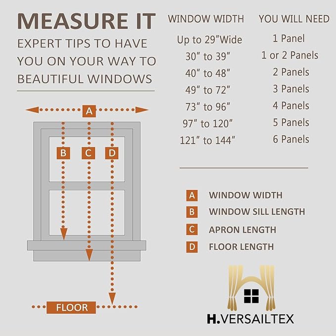 H.VERSAILTEX Linen Curtains Natural Linen Blended Curtain Panels - Image 8