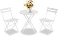 GarveeLife 3 Piece Patio Bistro Set, Folding Patio Bistro Table and Chairs Set by GarveeLife