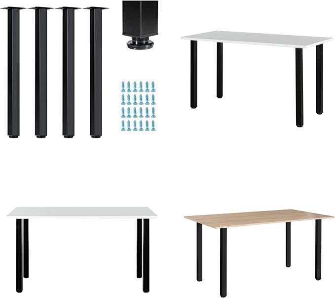 LCSDLHLSY Table Legs 28 inch, Adjustable Metal Furniture Legs, DIY Computer - Image 3