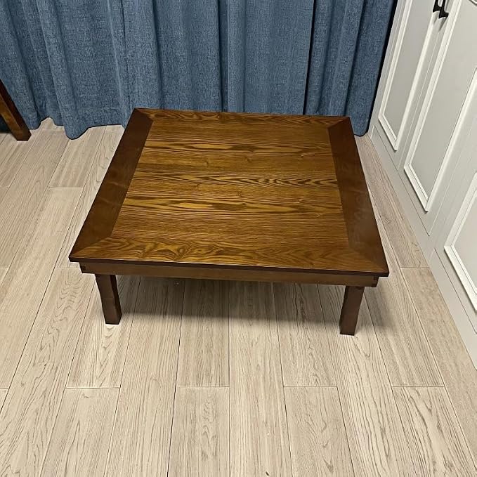 DAMEDAI Square 80X80cm Korean Floor Table Folding Legs Luxury Antique Home - Image 4