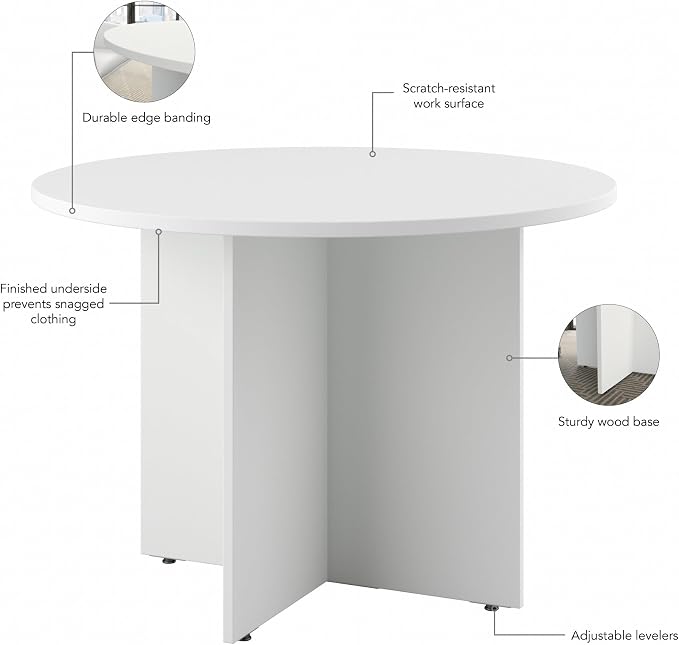 Bush Business Furniture 42-inch Round Conference Table - Image 5