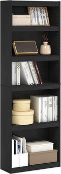Furinno Jaya Enhanced Home 5-Tier Shelf Bookcase by Furinno-FitsYourSpaceFitsYourBudget