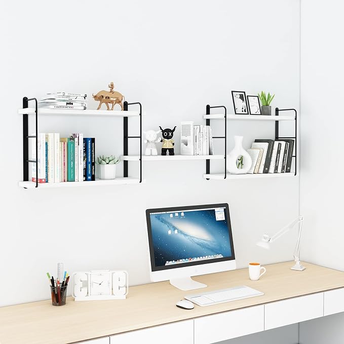 MXCSE Wall Shelves, Wall Mounted Bookshelves, DIY Floating Shelves - Image 4