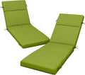2 Pcs Outdoor Chaise Lounge Cushion 72" x 21" x 3", 4-Section Folding Patio by VOGVOG