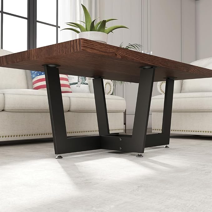KaKaBB Metal Coffee Table Legs, 18 Inch Coffee Table Base, Furniture Legs by KaKaBB