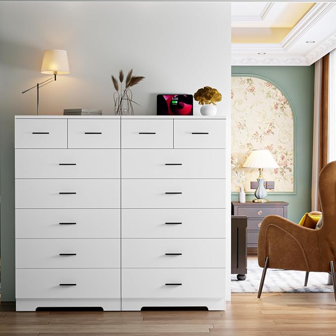 FJTJBSI 47.3" Tall Dresser for Bedroom Chests of Drawers - Image 7