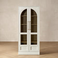mopio Blake Tall Display Cabinet, Kitchen Buffet Pantry Cupboard, Trophy by MopioInc