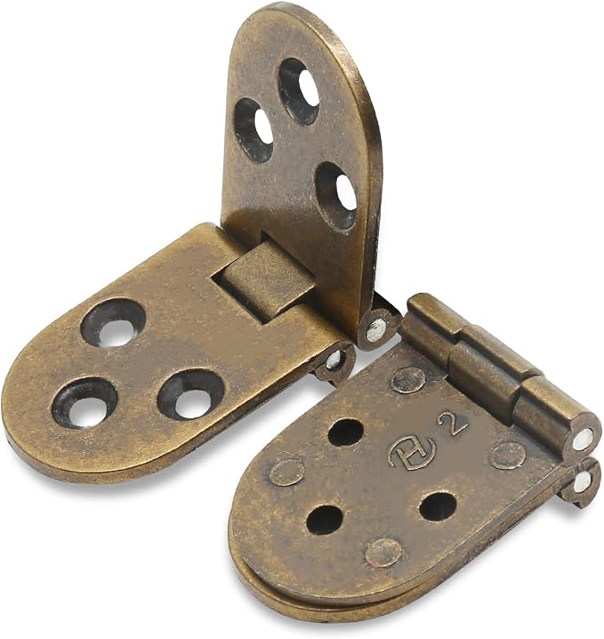 Piutouyar 4PCS Bronze Butler Tray Hinge, Heavy Duty Folding Flip Top Hinge 180 - Image 3