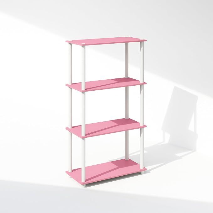 Furinno Turn-N-Tube Book Shelf, 4-Tier Bookshelf, Bookcase - Image 6