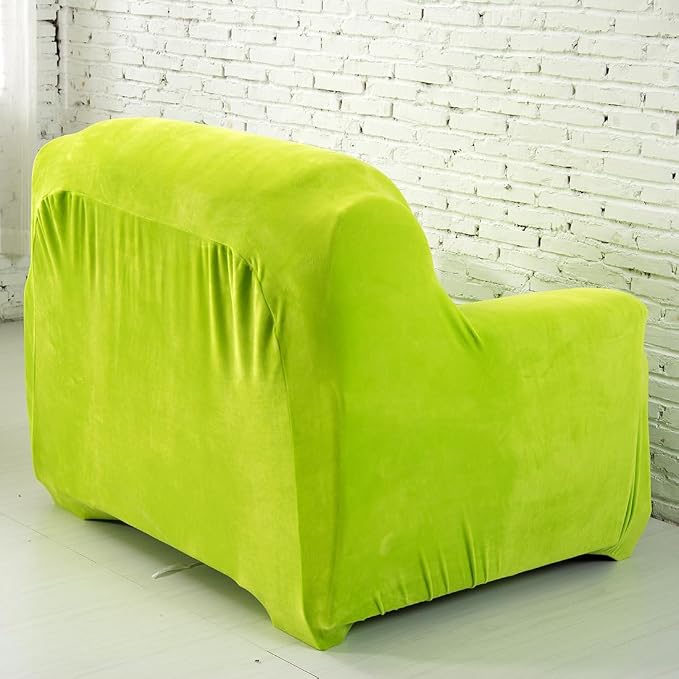 vctops 1-Piece Velvet Plush Stretch Chair Sofa Slipcover Soft Fuzzy Fluffy - Image 4